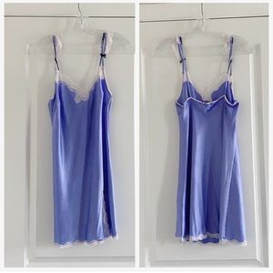 Victoria’s Secret Purple and Black Lace Slip Dress